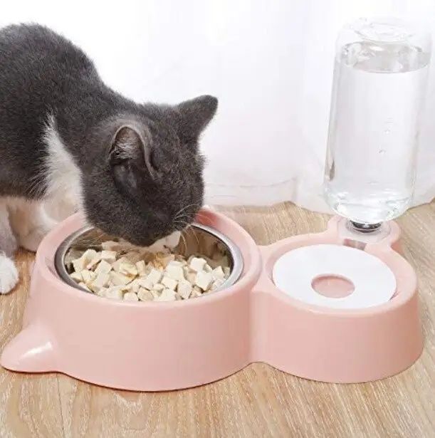 Годівниця з напувалкою для домашніх тварин DOG & Cat bowl | Посуд для