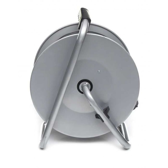 Przedłużacz  bębnowy zwijak 50m 4 gniazda metalowy stelaż i bęben