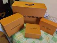 Caixas Louis Vuitton vazias com acabamento de excelência