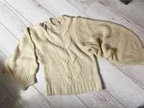Sweter oversize bufiaste rękawy