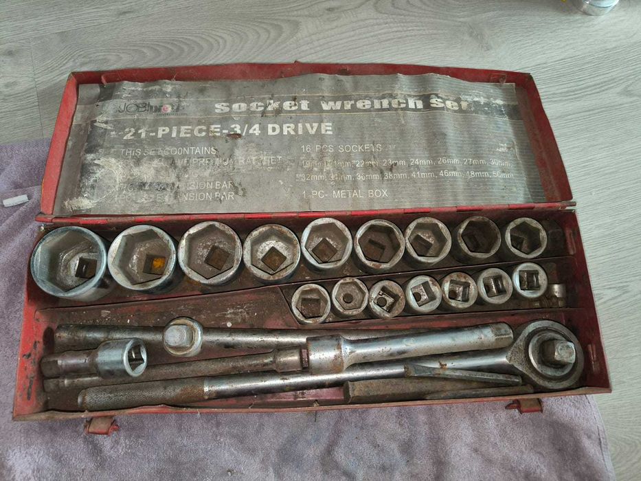 Набор торцевых ключей на 21 предмет с приводом 3/4".