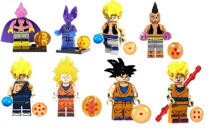 Figura tipo lego Dragon Ball - ver outras fotos figuras diferentes