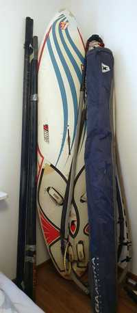 Komplet windsurfing: Deska Fanatic 114L + pędnik z żaglem Gaastra 7,5M