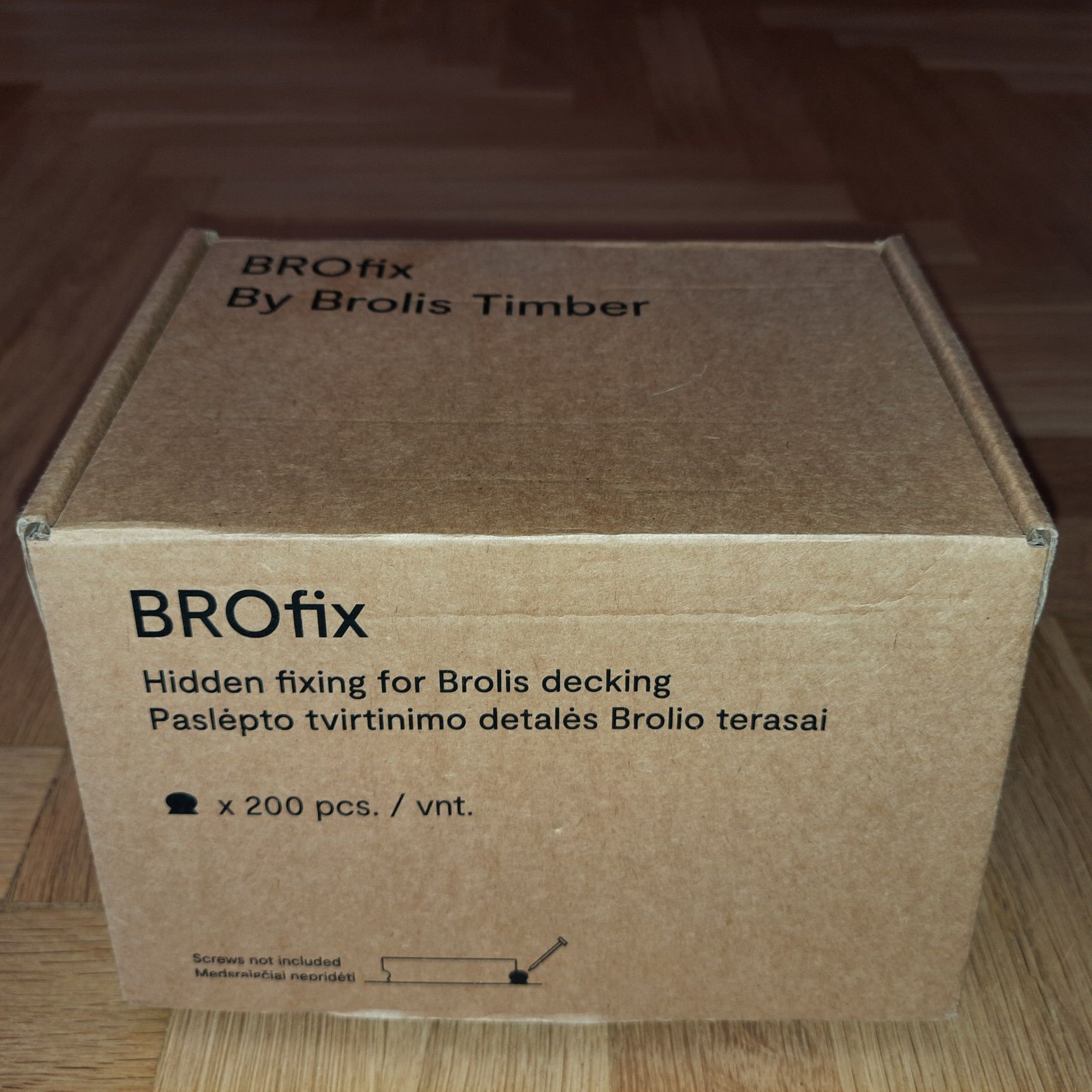Klip zaczep Brofix do mocowania deski tarasowej Thermo