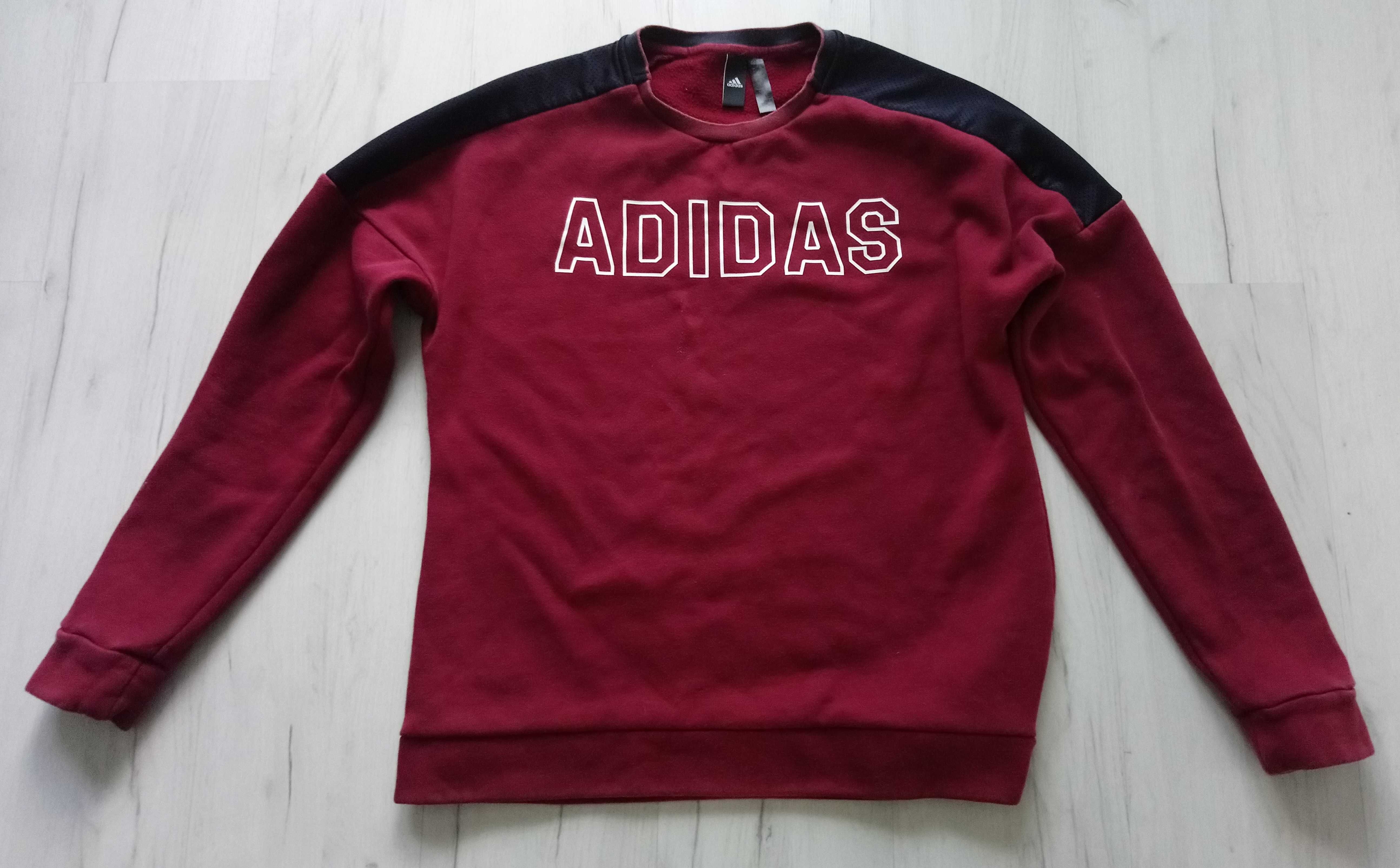 Piękna męska bluza ADIDAS rozmiar L czerwona wysyłka gratis!
