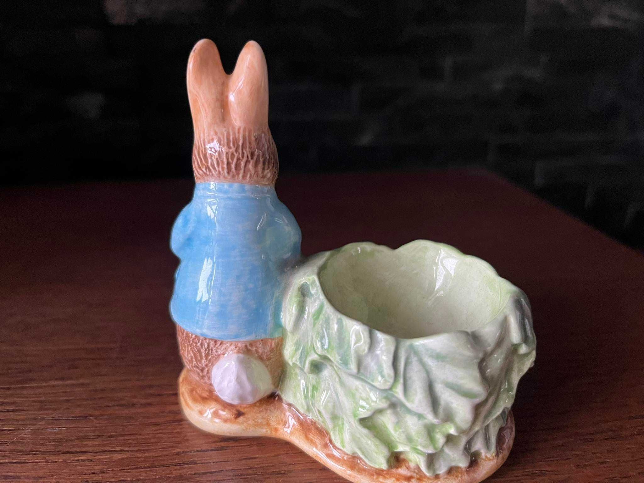 Królik zając figurka na jajko porcelana Beatrix Potter