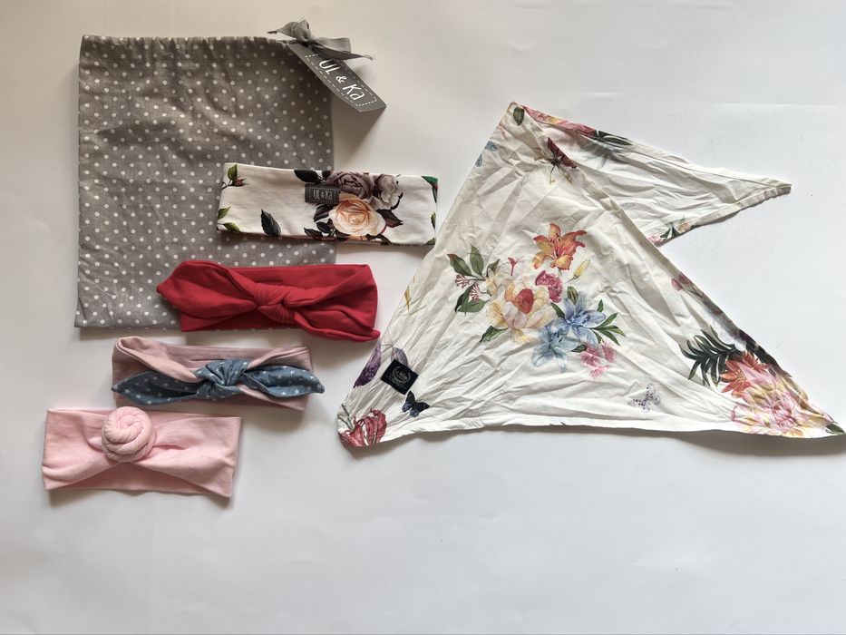 Komplet 5 szt opaska chustka na głowę czapeczka La Millou Ul&Ka