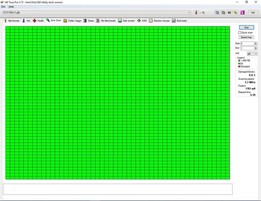 Kolekcjonerski  HDD 1705 MB Seagate Medalist ST31720A 98r Irlandia