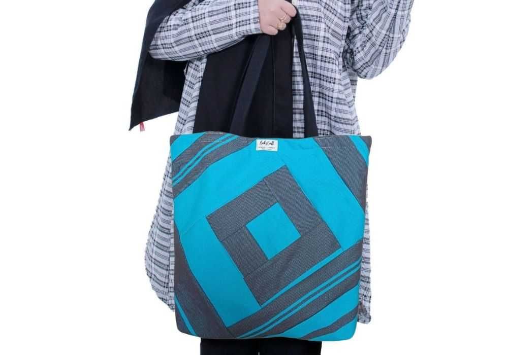 Torba na Zakupy – TURKUSOWA -  Elegancja, Funkcjonalność i Ekologia