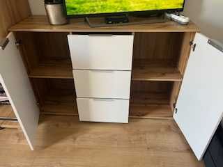 Komoda i witryna Black Red White Zele