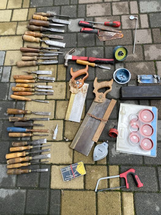 Стамески,обушковая пила старинные Sheffield,Marples Англия