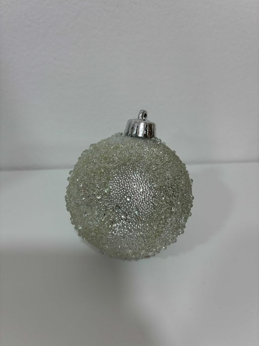 Enfeites de Natal 24 Bolas Prateadas