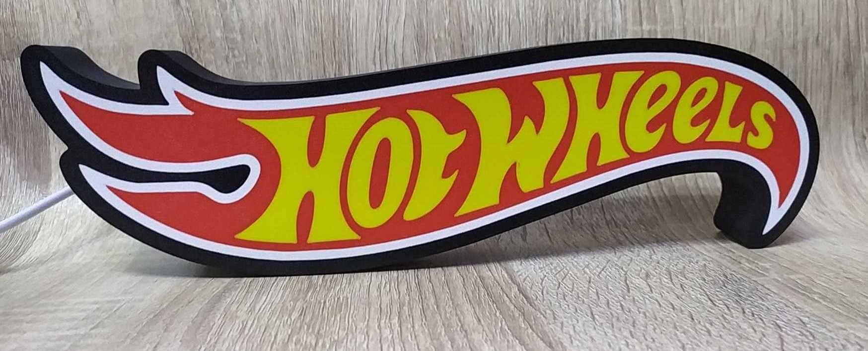 Hot Wheels Logo 3D + Plafon/Klosz