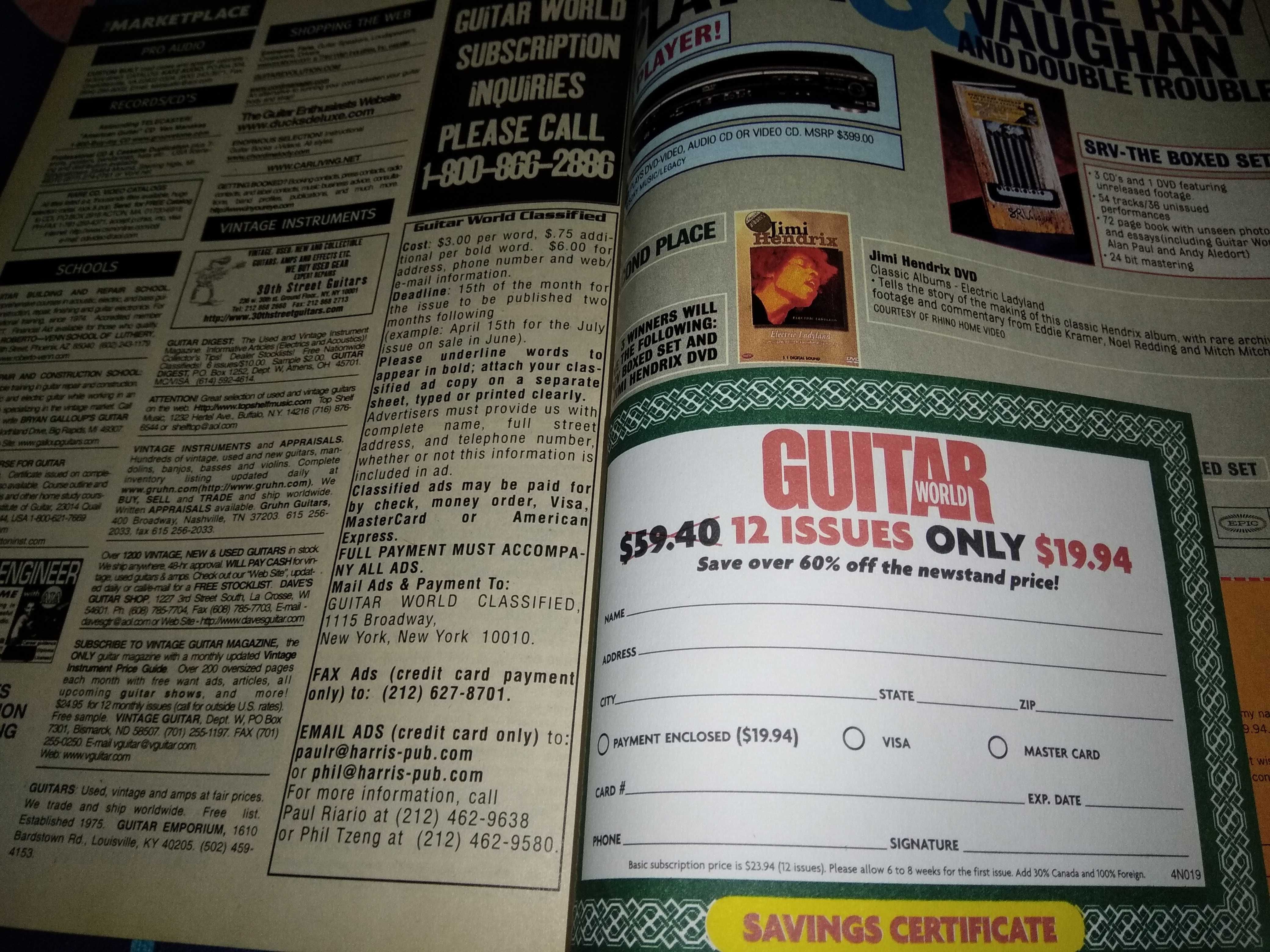 Revista GUITAR WORLD Magazine January 2001 The Beatles