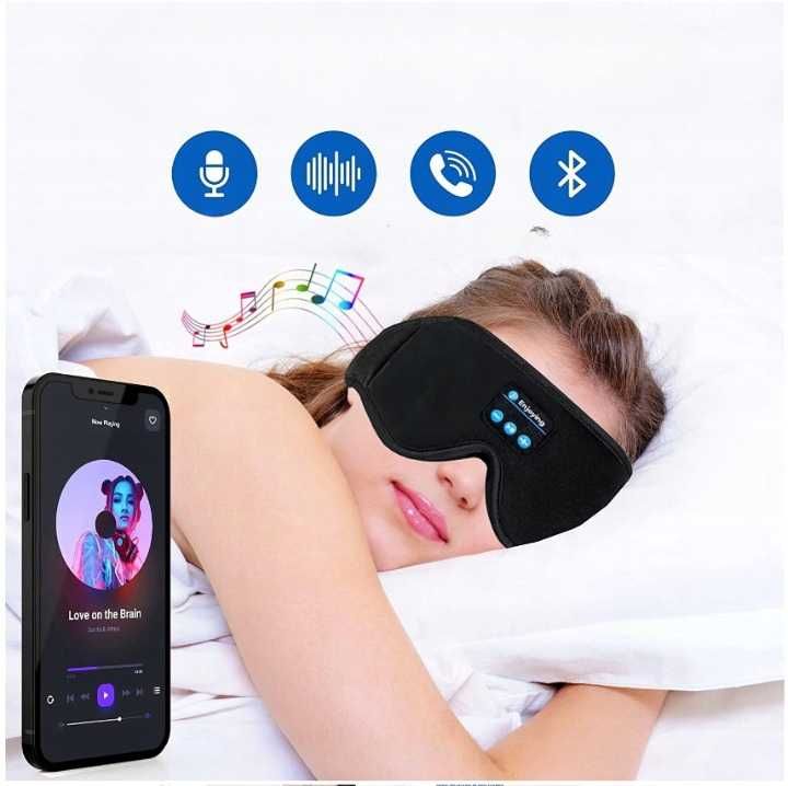 opaska na oczy bluetooth słuchawki do spania medytacji