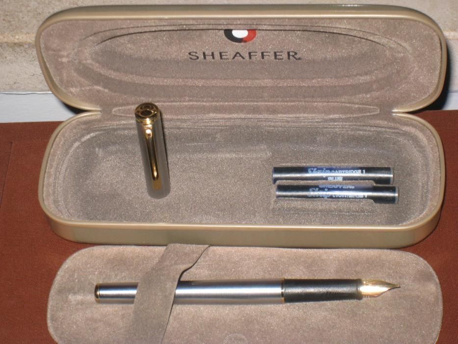 Caneta nova Sheafer nunca usada Tinta permanente na caixa e garantias