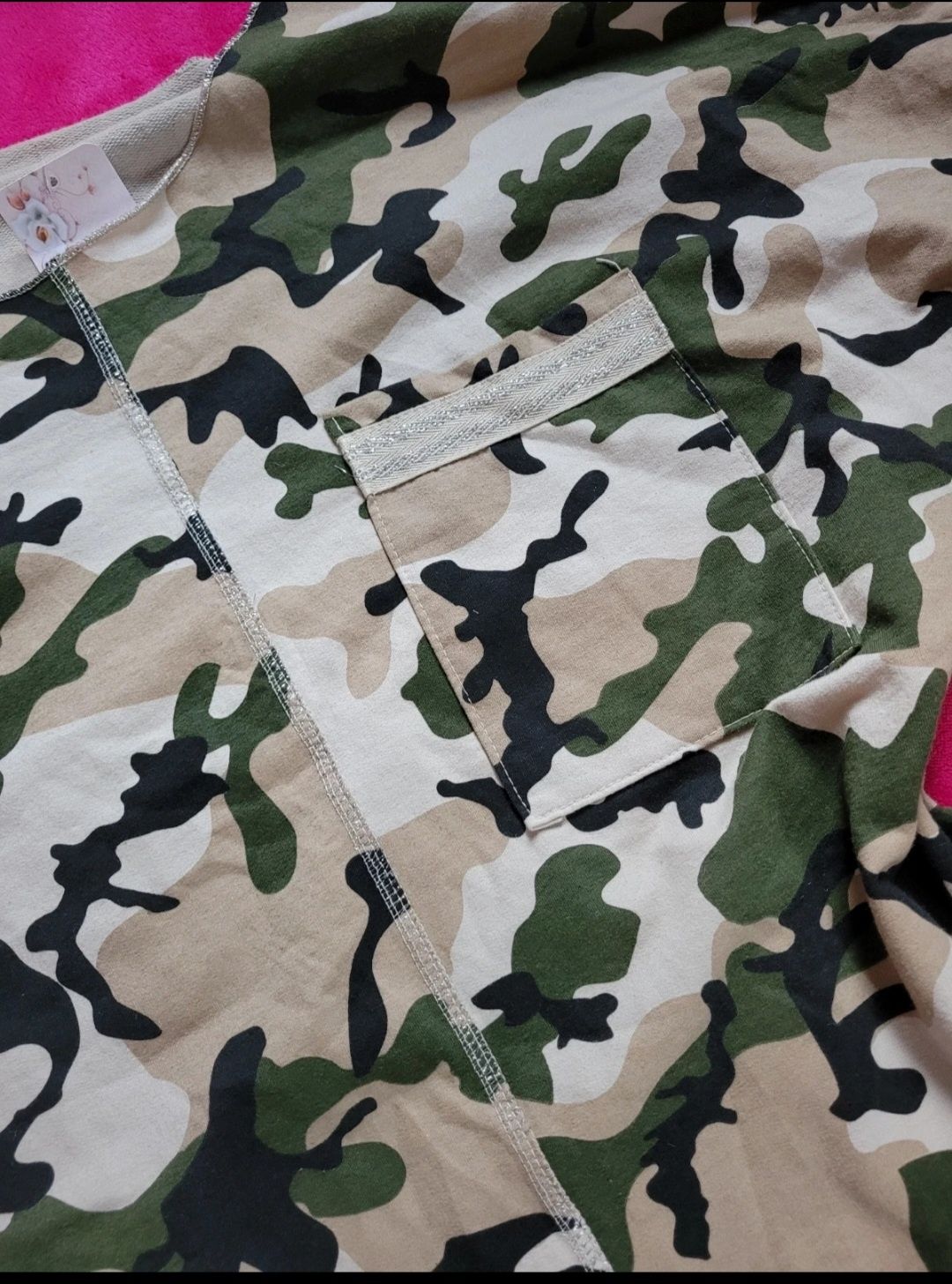 Sukienka tunika bluzka moro oversize