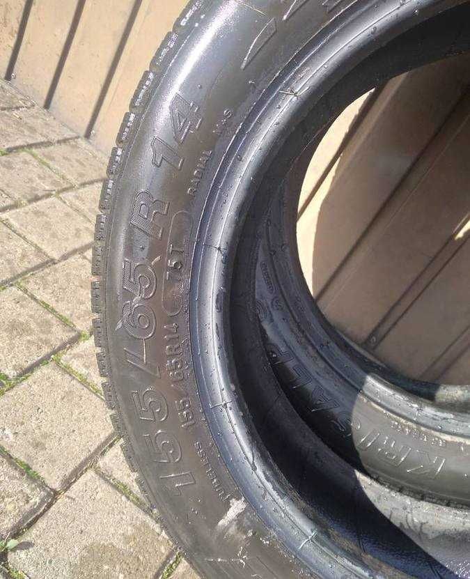 opony 155/65/14 r KLEBERKRISZLP 3 bieżnik ok4 mm nie naprawiane 75 t