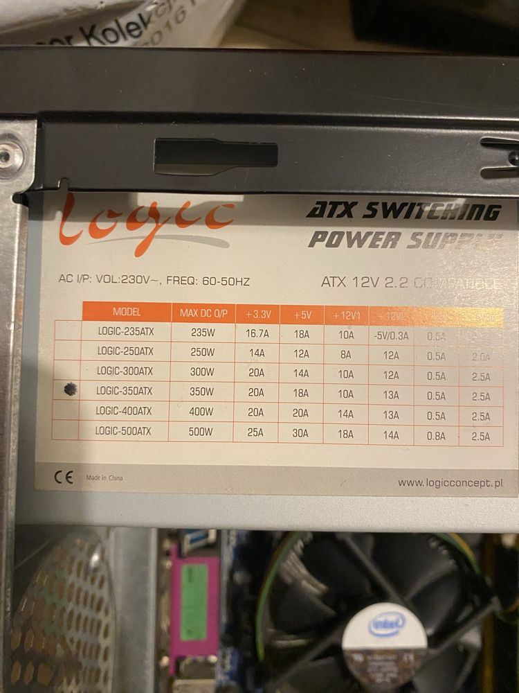Komputer PC, Nvidia; tracer; seagate 320gb; Logic 350