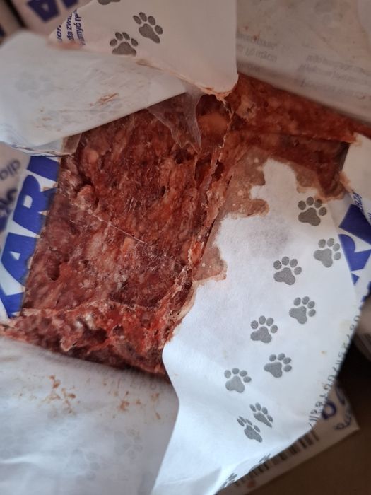 Karma mrożona Wołowina barf mięso dla psa kota  10 kg