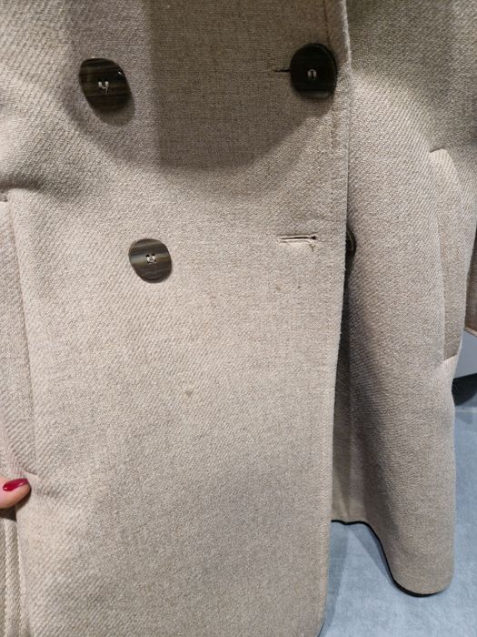 Płaszcz wełniany mango