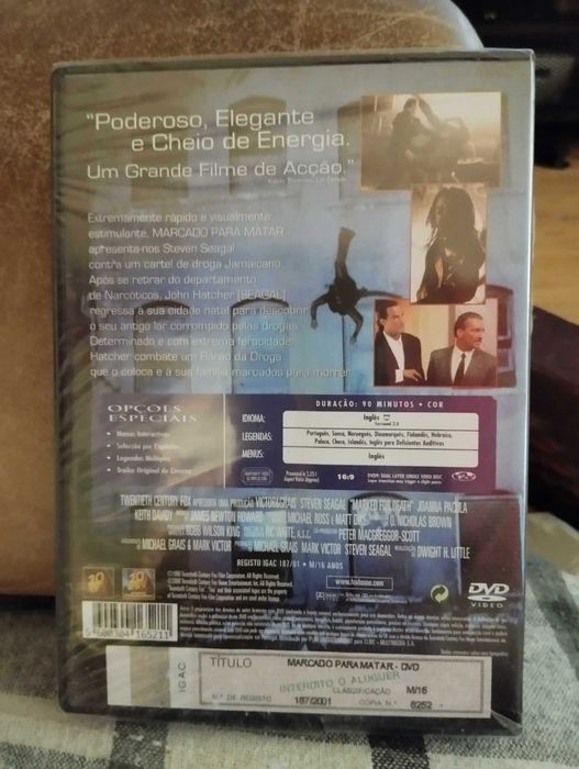 DVD - Marcado para Matar " Steven Seagal - 1990