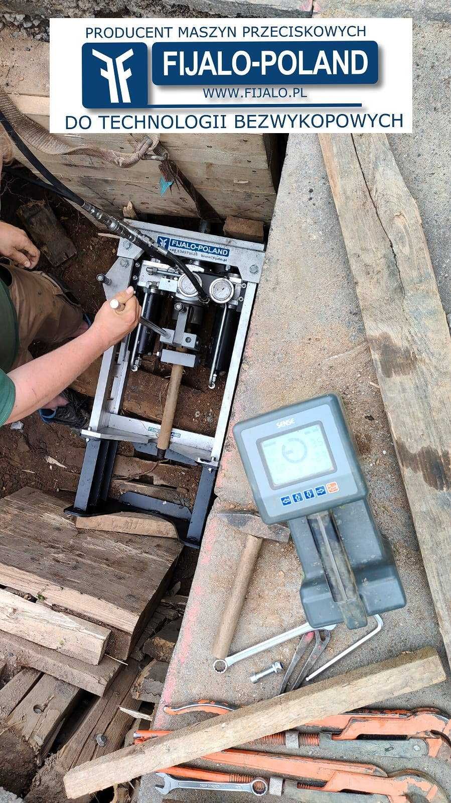 Aluminiowy hydrauliczny przecisk sterowany. Bezpłuczkowy.