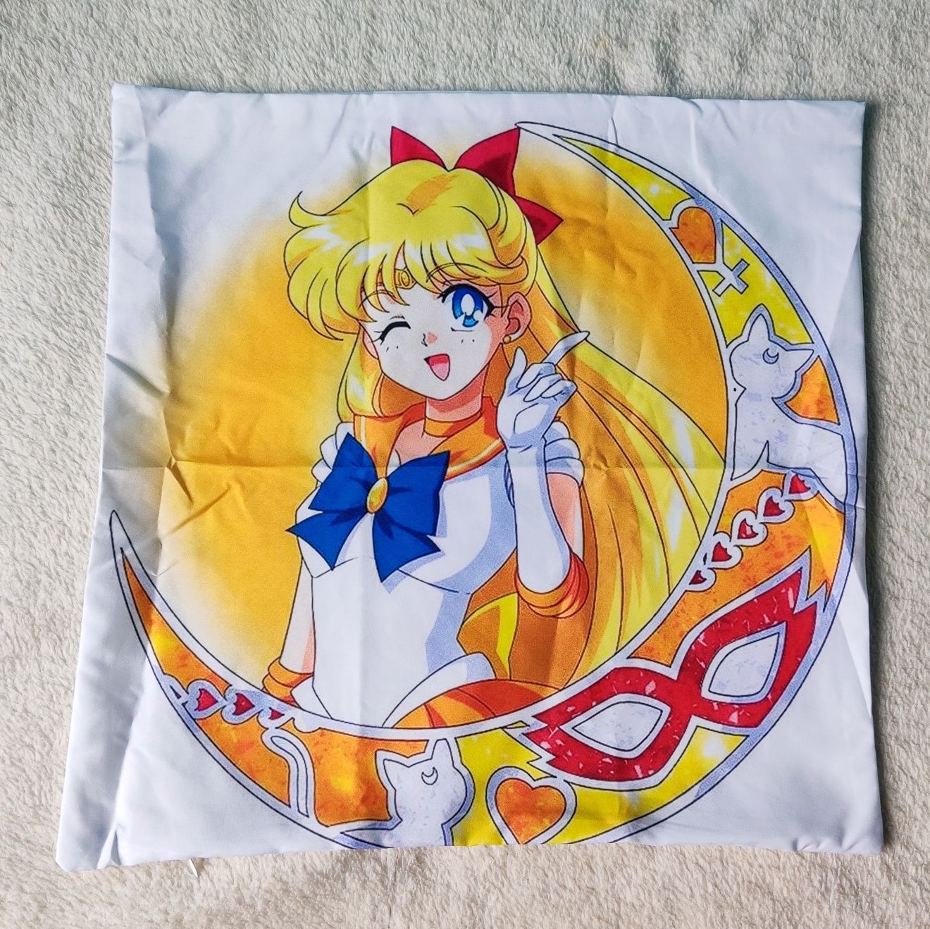 Sailor Moon - poszewka na poduszkę 45x45 - Czarodziejka z Wenus. Nowa.