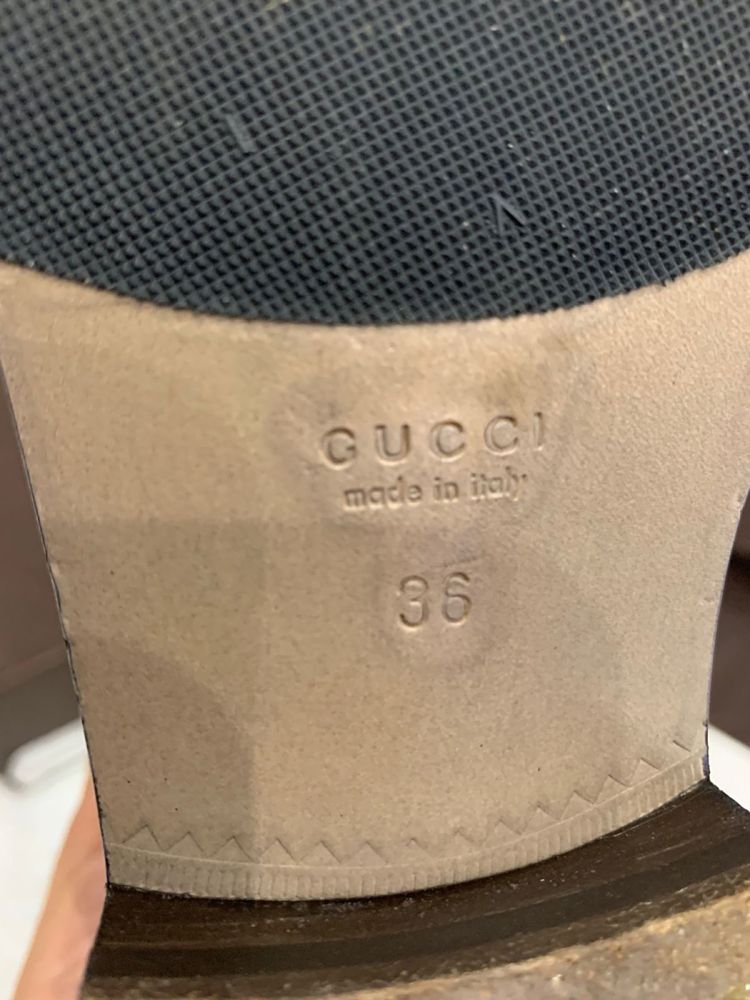 Сапоги Gucci оригинал Италия кожа 36 размер