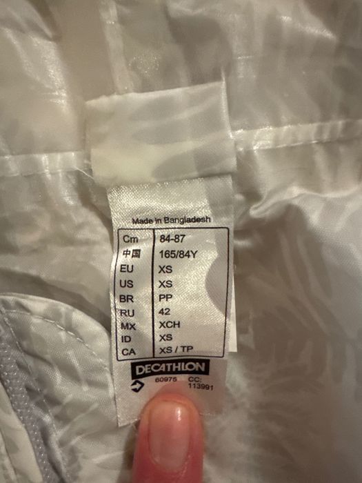 Kurtka przeciwdeszczowa Decathlon xs