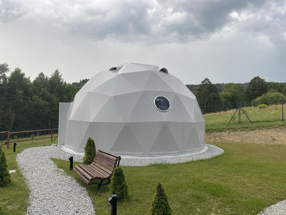 Namiot glampingowy, glamping, namiot sferyczny, 7 m. Wersja kanadyjska