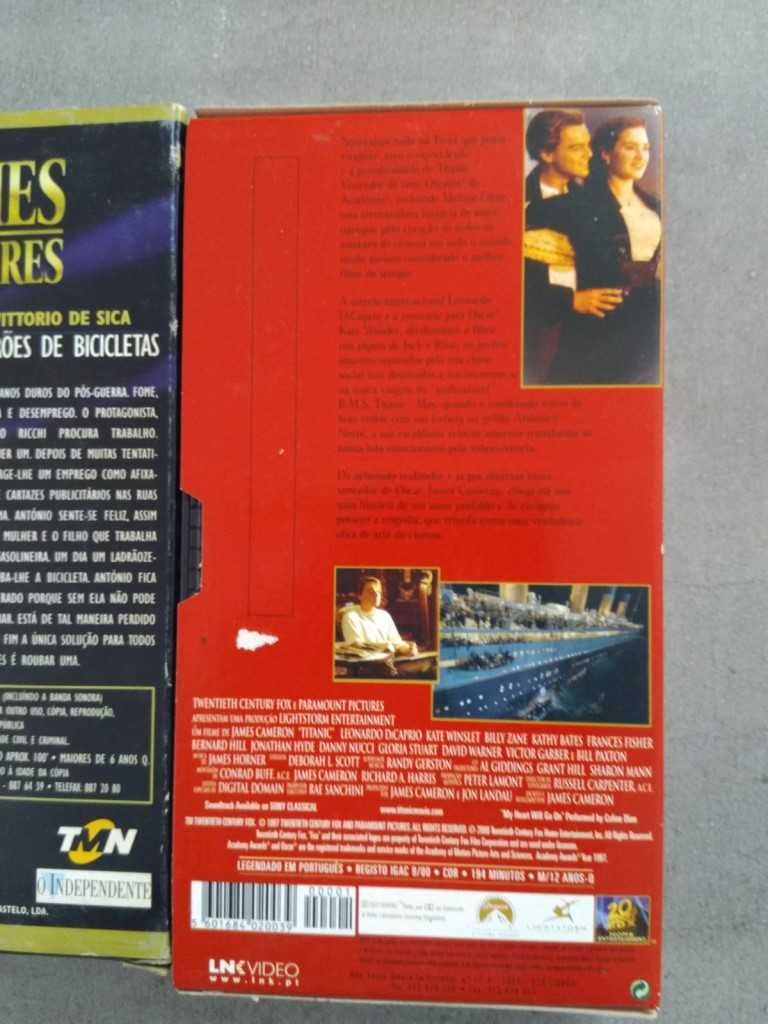 Conjunto Três Filmes Clássicos, em Cassetes VHS