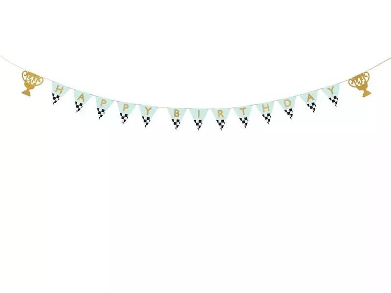 Baner Happy Birthday Puchary 2.5m. PartyDeco