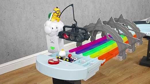 Hot Wheels Mario Kart Pista de carros de brinquedo com luzes e som