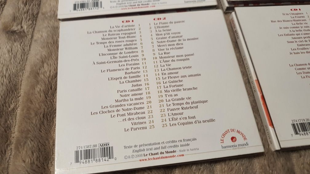 CD Le Siècle D'or Gréco , Brassens , Ferré , Trénet  8szt płyt.