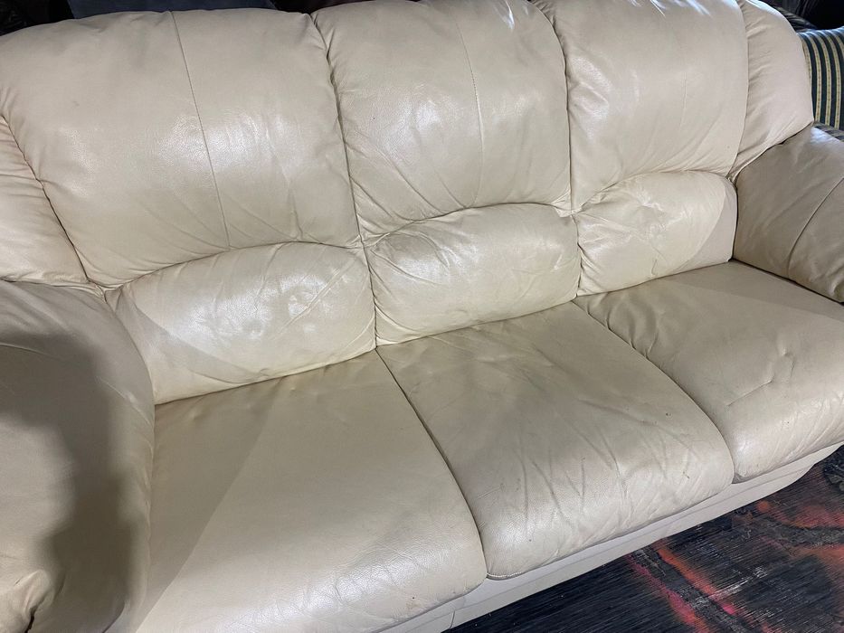 Skórzana 3-osobowa Sofa z Niemiec DOWÓZ DO DOMU
