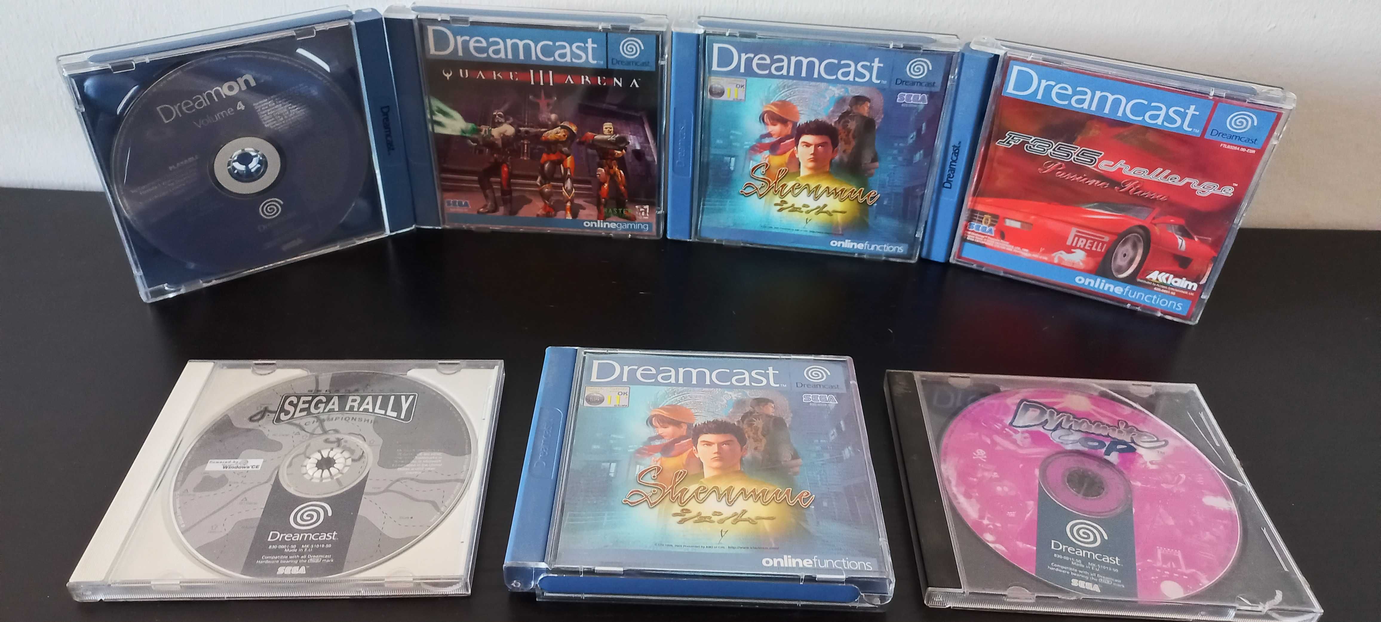 Jogos Sega Dreamcast - Shenmue I - Quake 3 Arena - Dynamite Cop