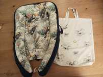 Kokon niemowlęcy z poduszką bambus velvet Koala by Heart Made