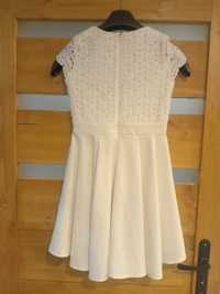 Biała sukienka 116- 146