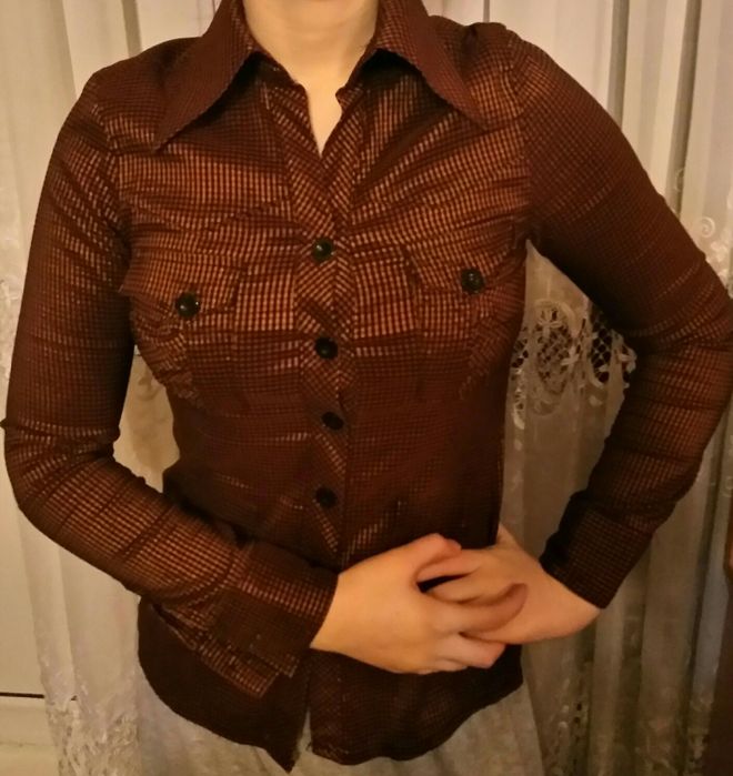 Женская блуза-рубашка