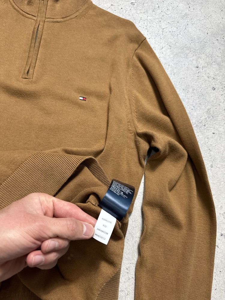 Новая Кофта Свитер 1/4 Зип Tommy Hilfiger Оригинал Идеал Размер M