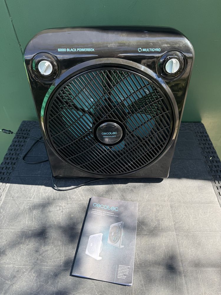 Cecotec Wentylator podłogowy EnergySilence 6000 PowerBox czarny. 50 W