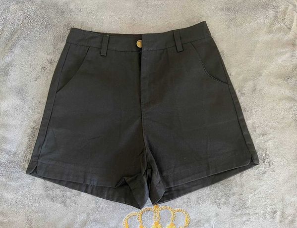 Літні жіночі шорти з бавовни (котону) - чорні легкі