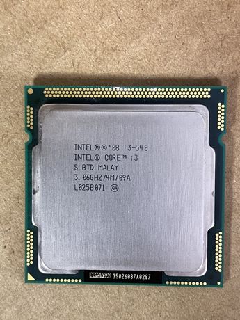 Процессор Intel Core i3 540 2(4)x3.06 4mb cache 73w s1156 бу для ПК