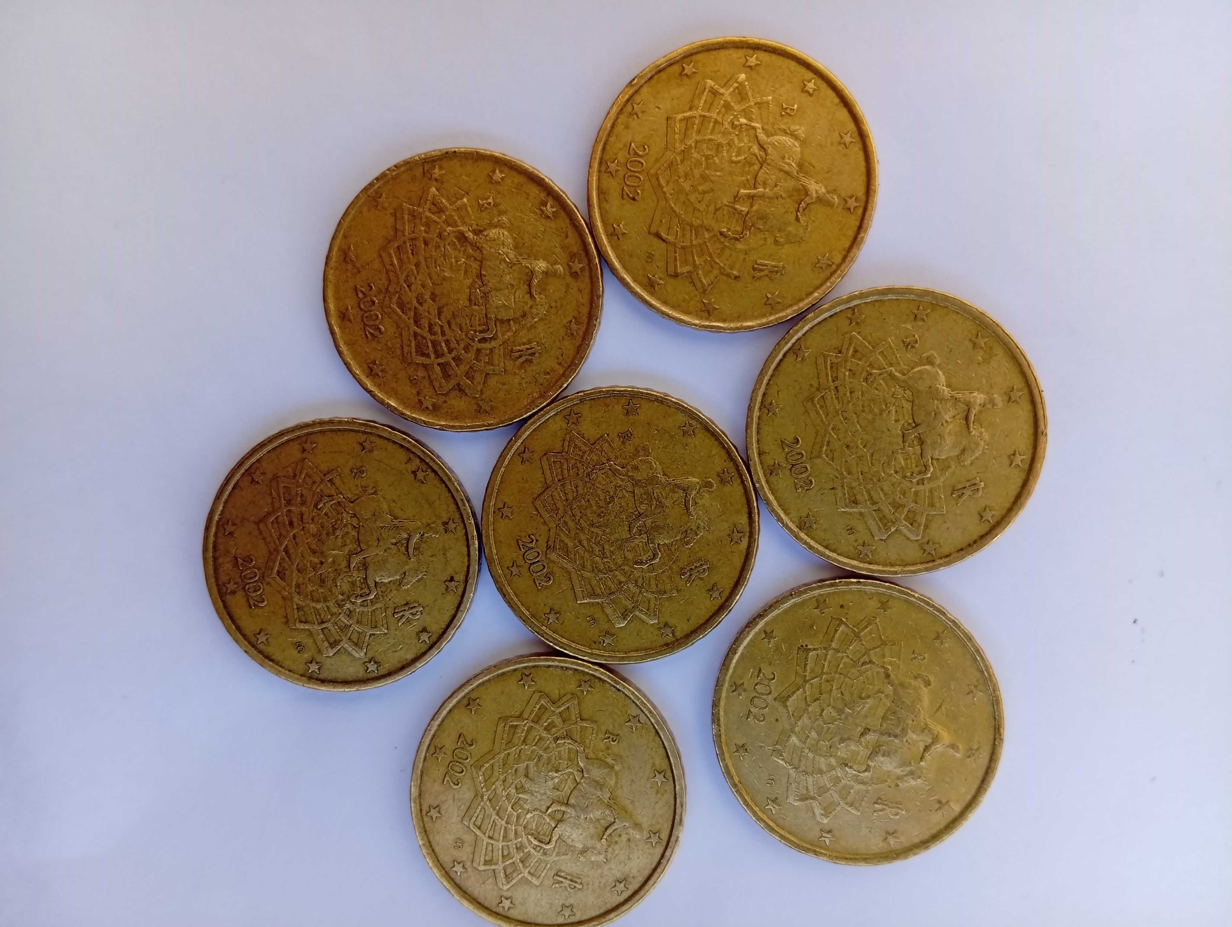 Lote de moedas 2002, Itália (defeitos/erros/excesso de metal)