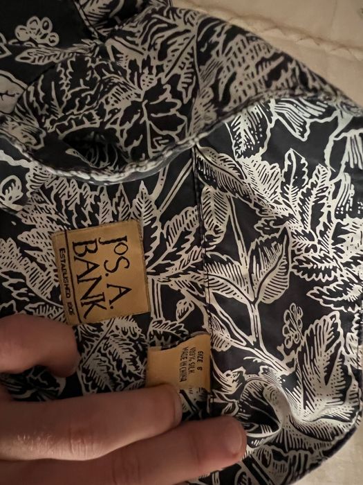 Jos a bank camisa de homem tecido smalll mas serve mais como Larga