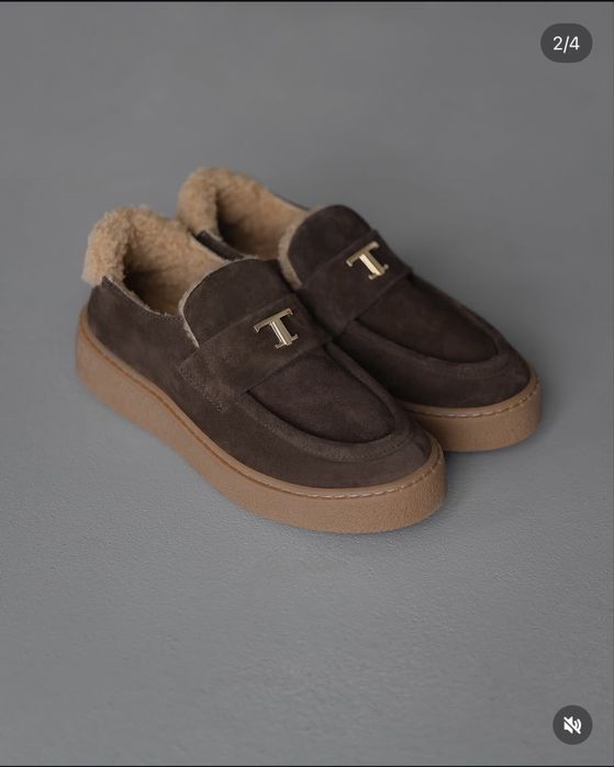 Лофери зимові натуральна замша