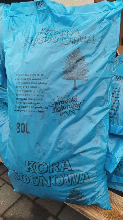 Kora sosnowa worki 80 litrów