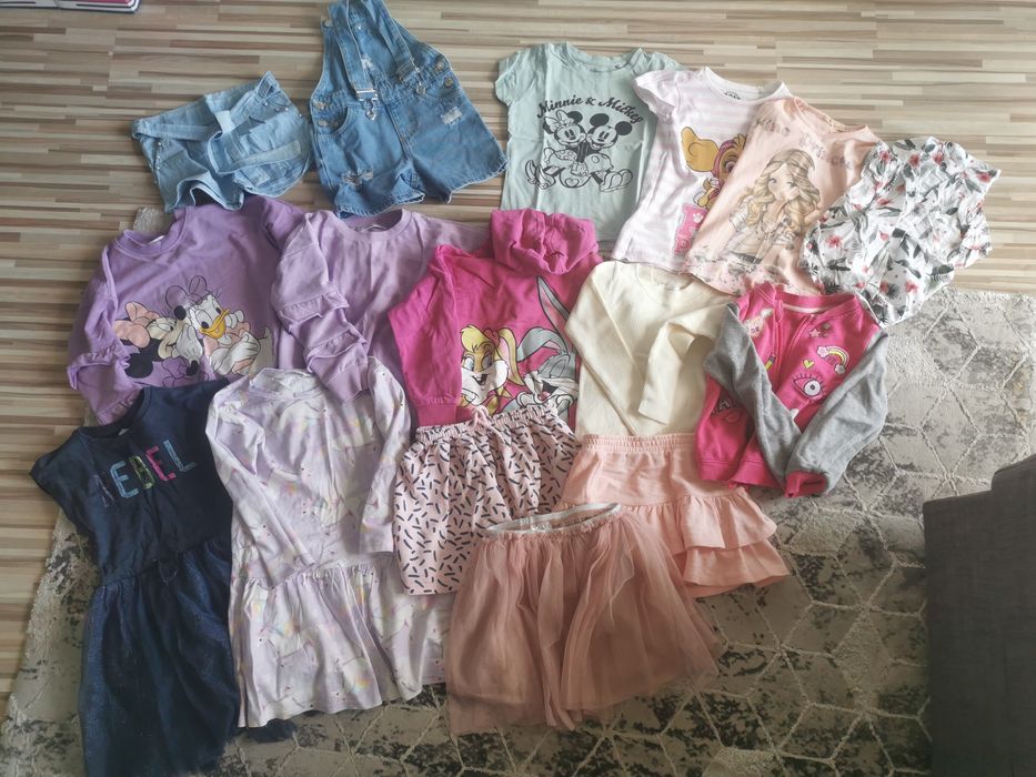 Torba ubrań rozm 116 dziewczęce dziecięce