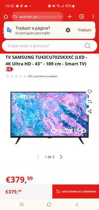 4K NOVA  TV 43" SAMSUNG  4K